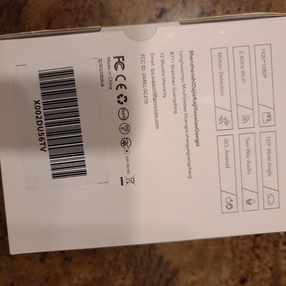 Victure sc220 home security camera baby monitor 1080p with SD card - Picture 3 of 7